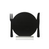 Křídový menu stojánek Silhouette s piktogramem "talíř s příbory" FBTA-PLATE