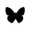 Nástěnné piktogramové křídové tabule Silhouette, tvar "motýl" FB-BUTTERFLY