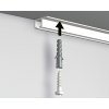 Stropní závěsný set na obrázky - Top Rail 3m, černý + 6x perlon včetně háčků