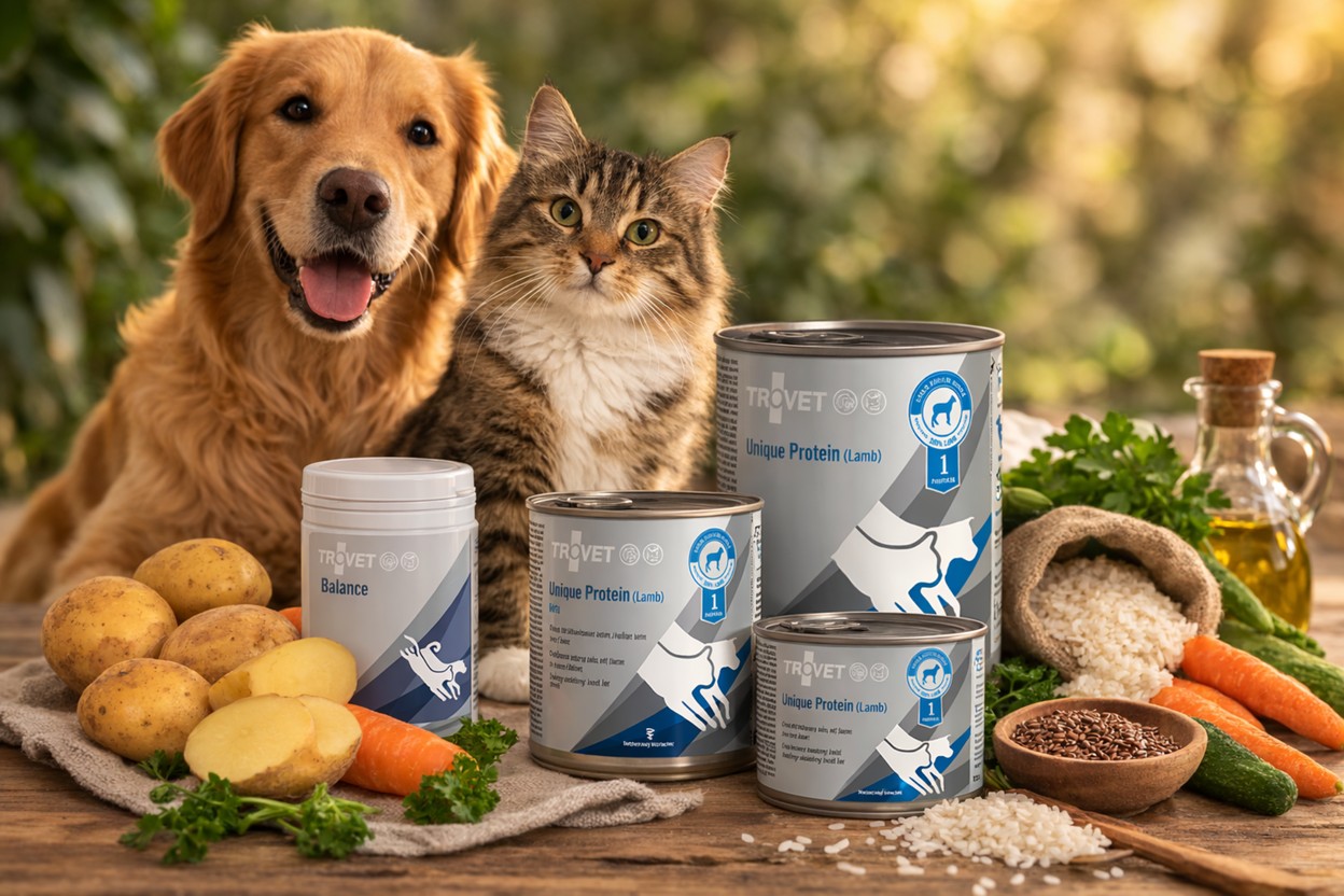 Potravní přecitlivělost u psů a koček: diagnostika, management a systematická role monoproteinového konceptu TROVET Unique Protein