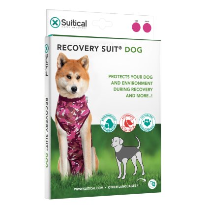 SUITICAL PACKAGING RECOVERY SUIT DOG PINK LARGE 2023