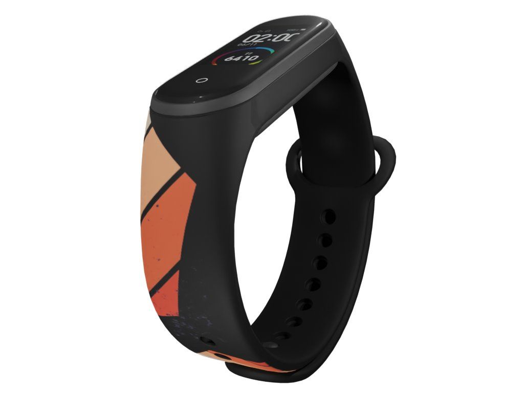 Náhradní náramek Mi band 3/4/5/6 Pentagon černý