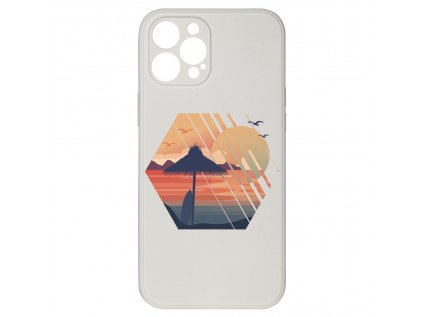 Západ slunce bílý pro iPhone 12 Pro Maxk29