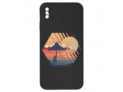 Západ slunce černý pro iPhone XS Maxk29blk