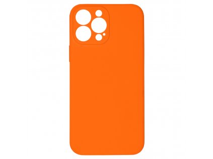 Jednobarevný kryt oranžový na iPhone 13 Pro Max13PRO Max ORANZOVA