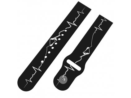 HORSKÉ EKG řemínek 22 mm6131 BLK D 0003 6131 BLK A