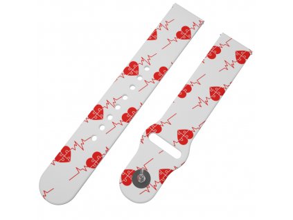 EKG PUZZLE řemínek 22 mm0207 K49 WHT A