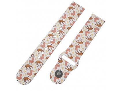 PODZIM V LESE řemínek 20 mm0175 K60 WHT A