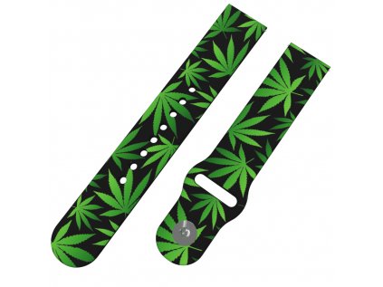 MARIHUANA řemínek 20 mm0303 F55 BLK A