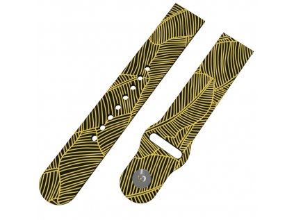 ZLATÉ LISTY řemínek 22 mmZLATÉ LISTY řemínek 22 mm6131 BLK D 0039 F43 BLK A