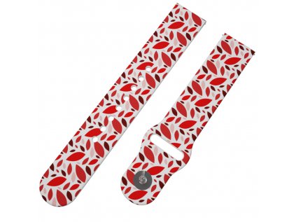 ČERVENÉ LISTY řemínek 20 mm0003 K09 WHT A