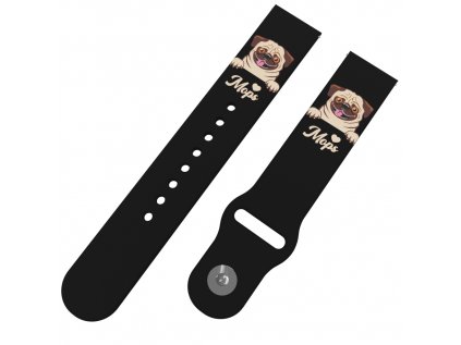 MOPSÍK řemínek 22 mm0291 F70 BLK A