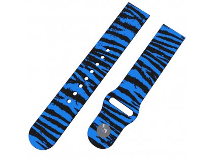 TYGR MODRÝ řemínek 20 mm6131 BLK D 0087 F28 BLK A
