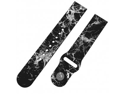 ČERNÝ MRAMOR řemínek 20 mm6131 BLK D 0211 6242 BLK A