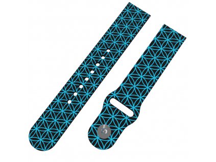 GEOMETRIE MODRÁ řemínek 22 mm6131 BLK D 0179 F05 BLK A