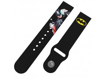 BATMAN 30 - BATMAN, JOKER A HARLEY QUINN řemínek 20 mm0163 G23 BLK A