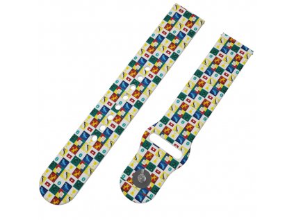 HARRY POTTER - BRADAVICKÉ KOLEJE 2 řemínek 22 mm0295 X25 WHT A