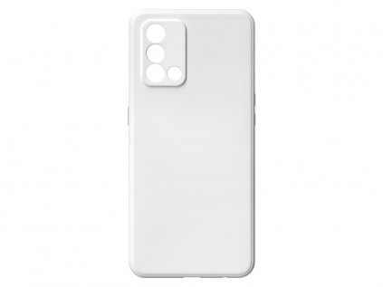 Jednobarevný kryt bílý na Oppo A74 4GOPPO A74 4G white