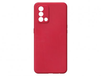 Jednobarevný kryt červený na Oppo A74 4GOPPO A74 4G red