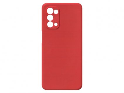 Jednobarevný kryt červený na Oppo A74 5GOPPO A74 5G red