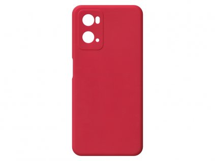 Jednobarevný kryt červený na Oppo A76 4GOPPO A76 4G red