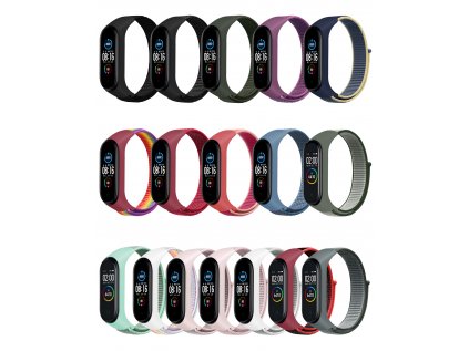 Náhradní náramek Mi band 3/4/5/6/7 SportNylonDSN7 01 00M Color chart