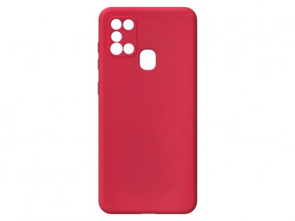 Jednobarevný kryt červený na Samsung Galaxy A21SSAMSUNG GALAXY A21 S red