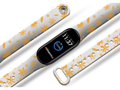 Oranžové lístky náhradní náramek pro Mi band 2/3/4/5