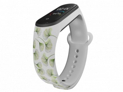 Náhradní náramek Mi band 3/4/5/6 Ginko bílý