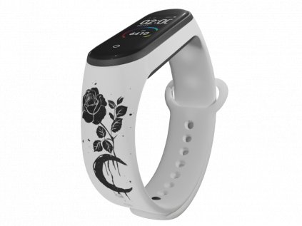 Náhradní náramek Mi band 3/4/5/6/7 Černá růžeA62 WHT