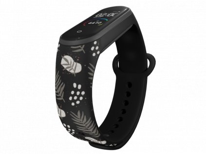 Náhradní náramek Mi band 3/4/5/6 Jehličí černý