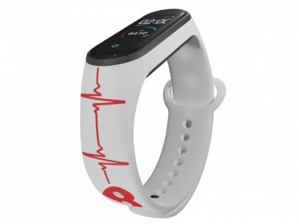 Náhradní náramek Mi band 3/4/5/6 EKG bílý