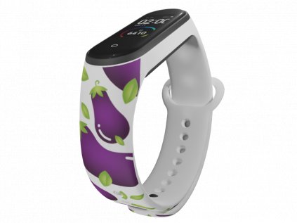 Náhradní náramek Mi band 3/4/5/6 Lilek bílý