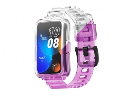 Průhledný silikonový náramek měnící barvu pro Huawei Band 6/7/8