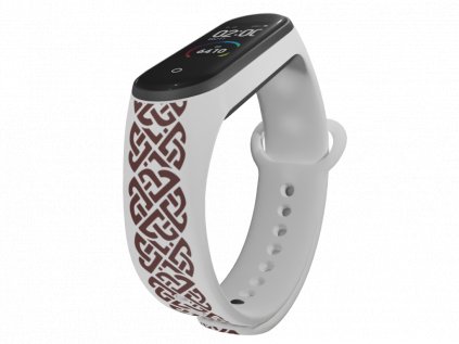 Náhradní náramek Mi band 3/4/5/6 Pletenec bílý