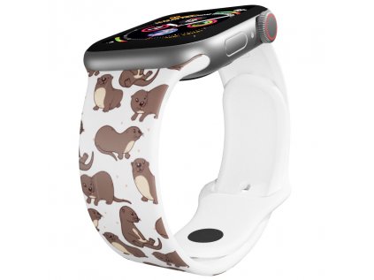 Apple watch řemínek Vydry bílý