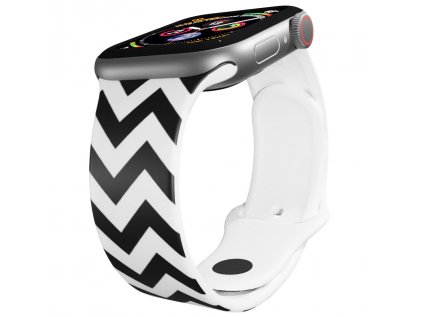 Apple watch řemínek Cikcak pruhyApple watch Apple watch řemínek Cikcak pruhyCikcak pruhy bílý