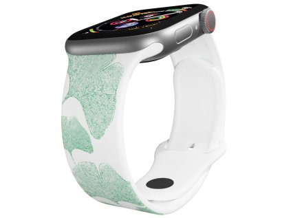 Apple watch řemínek Ginkgo biloba bílý