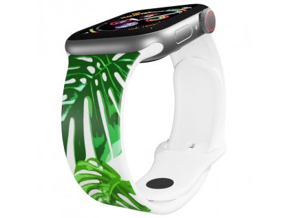 Apple watch řemínek Monstera 2Apple watch Apple watch řemínek Monstera 2Monstera 2 bílý