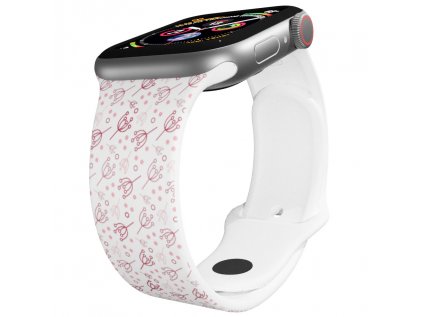 Apple watch řemínek Bršlice růžováApple watch Apple watch řemínek Bršlice růžováBršlice růžová bílý