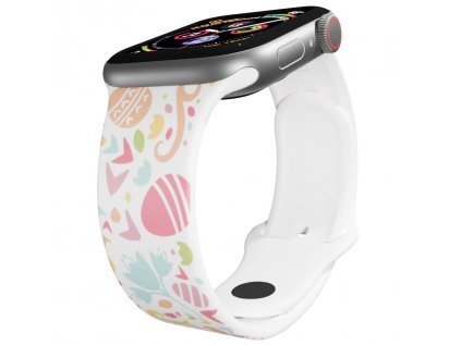 Apple watch řemínek Velikonoce 1 bílý