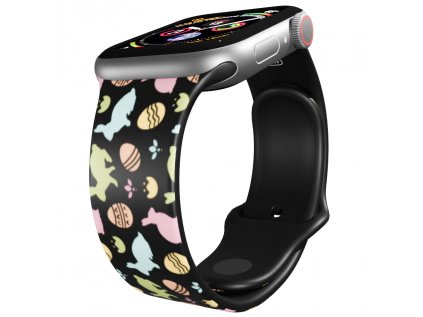 Apple watch řemínek Velikonoce černý