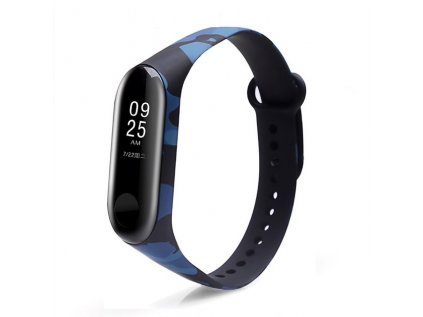 Náhradní náramek Mi Band 3/4 Modrá kamuflážNáhradní náramek Mi Band 3/4 Modrá kamufláž