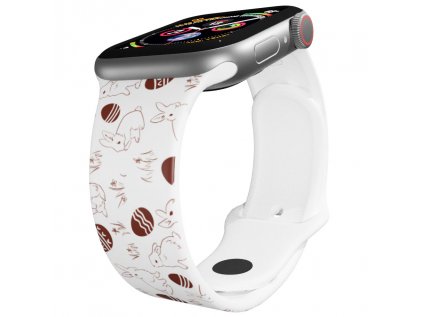 Apple watch řemínek Velikonoce 2 bílý