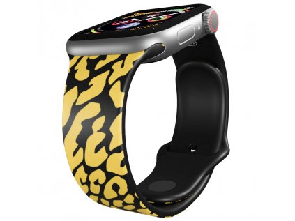 Apple watch řemínek Gepard zlata černý