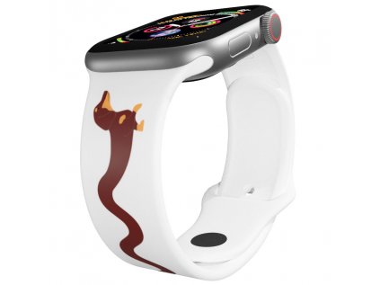 Apple watch řemínek Jezevčík bílý