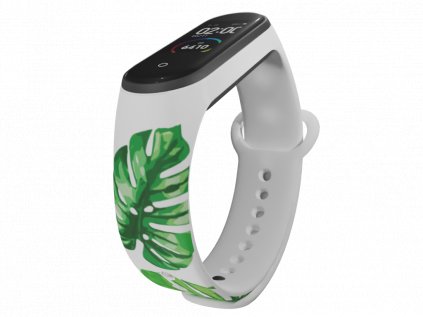 Náhradní náramek Mi band 3/4/5/6 Monstera 2 bílý