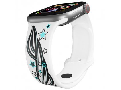 Apple watch řemínek Hvězdná vlna bílý