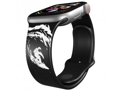 Apple watch řemínek Surfing ve vesmíru černý