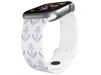Apple watch řemínek Kotvičky bílý